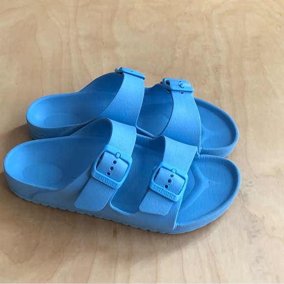 Birkenstock Other - Birkenstock Kids Blue EVA Two-Strap Slide Sandals Size 34.